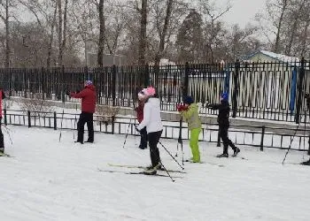 На новой лыжне в Благовещенске прошла первая тренировка